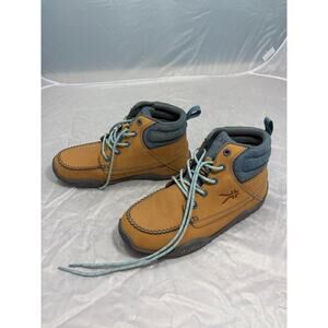 Kuru tan and blue hiking boots size 10
